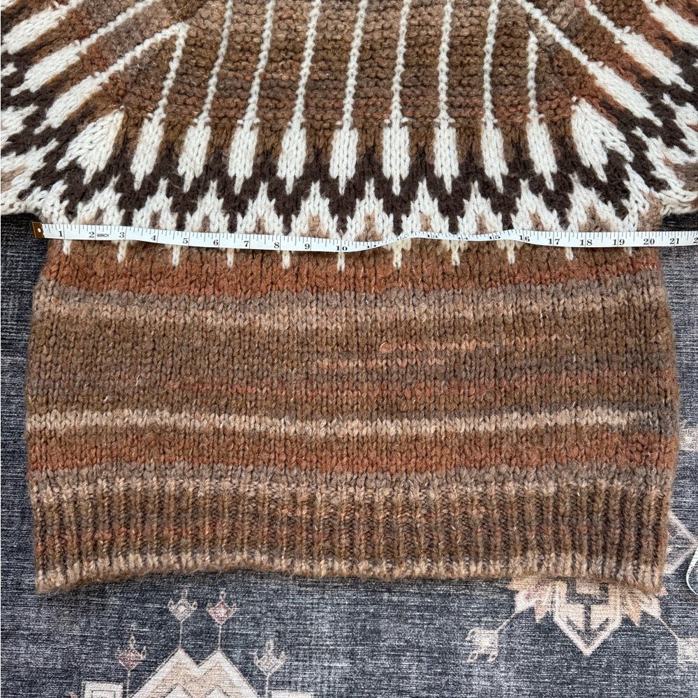 Mango Brown and White Patterned Sweater - Picture 10 of 13